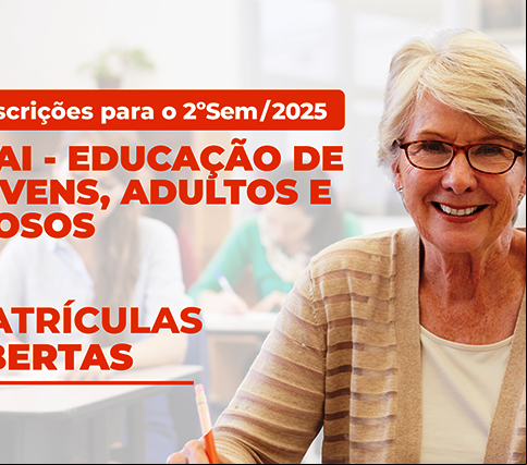 MATRÍCULAS ABERTAS PARA O 2º SEMESTRE DA EJAI – 2025}